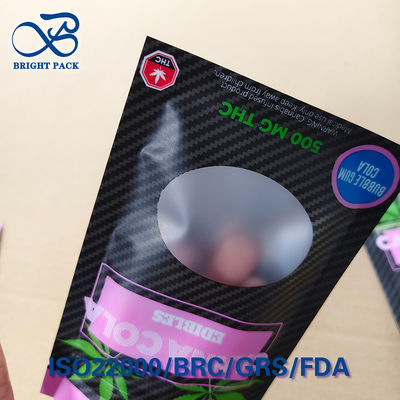 Διαφανές παιδικά ανθεκτικό σφραγιστικό σάκο PE/VMPET στρωμένο σφραγίδα προσαρμοσμένη σφραγίδα