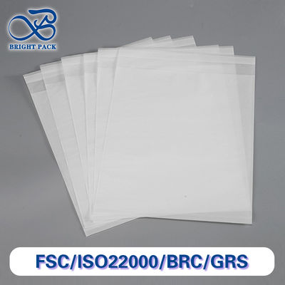 100% πλήρως βιοδιασπώμενες σακούλες από λευκό διαφανές χαρτί για συσκευασία κάλτσες
