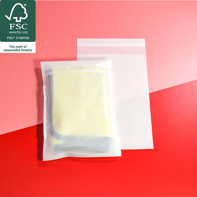 Χάρτινες γυάλινες σακούλες βιοδιασπώμενες σακούλες ρούχων για συσκευασία μπλουζών και ρούχων