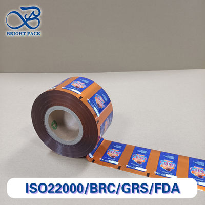 Αλουμινένιο επικαλυμμένο φιλμ τροφίμων υψηλού φραγμού FDA πιστοποιημένο φιλμ συσκευασίας τροφίμων για κρέας / σνακ / σκόνη υγρασία & θερμότητα σφραγίζει