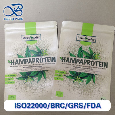 Προνομιακό χαρτί Kraft / PE σύνθετο σφραγιστικό σάκο Περιβαλλοντικά φιλική βαριά συσκευασία για καφέ