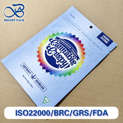 Πιστοποιημένες σακούλες ανθεκτικές στα παιδιά Πολυστρωτή σύνθετη συσκευασία με αλεξίσφαιρη σφραγίδα Προσαρμοσμένα μεγέθη Μονάδα εκτύπωσης CPSC ISO για φαρμακευτική βιομηχανία