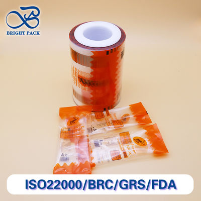 Περιβαλλοντικώς φιλική διαφανής τυπωμένη ταινία κυλίνδρων με προσαρμοσμένο χρώμα για βιώσιμες συσκευασίες τροφίμων