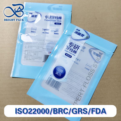 Περιβαλλοντικώς φιλικό οδοντικό νήμα μάζεψε σακούλες 100pc ανακυκλώσιμο κλείσιμο φερμουάρ