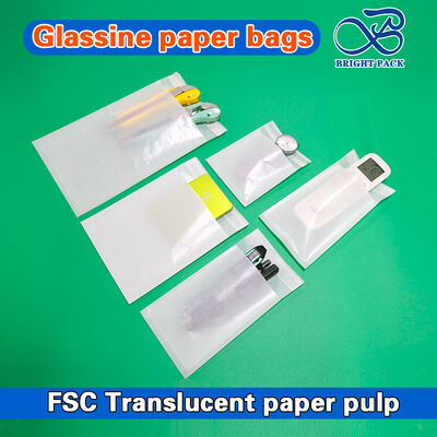 Χονδρικό Προσαρμόσιμες εκτυπώσεις Ανακυκλώσιμες φιλικές προς το περιβάλλον γυάλινες σακούλες χαρτιού για βιώσιμες συσκευασίες